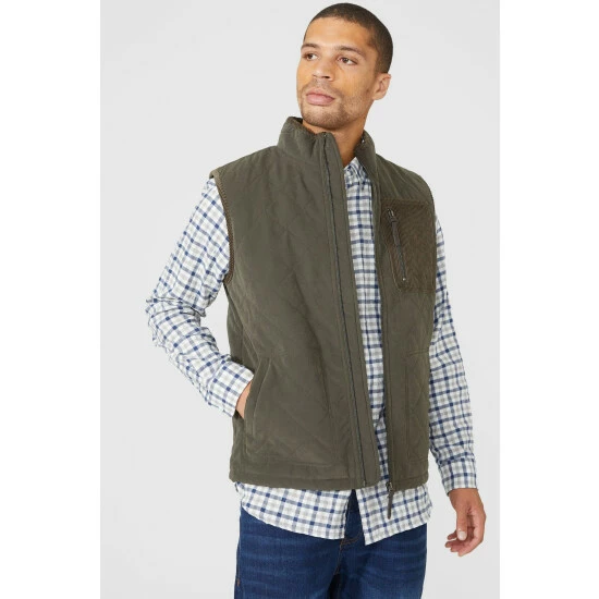 Maine Diamond Quilted Gilet For Male 4 Maine Diamond Quilted Gilet For Male - Image 2