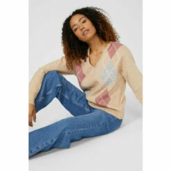 Maine Large Argyle V Neck Jumper For Female 13 Maine Large Argyle V Neck Jumper For Female -Maine New England Shop unnamed file 2904