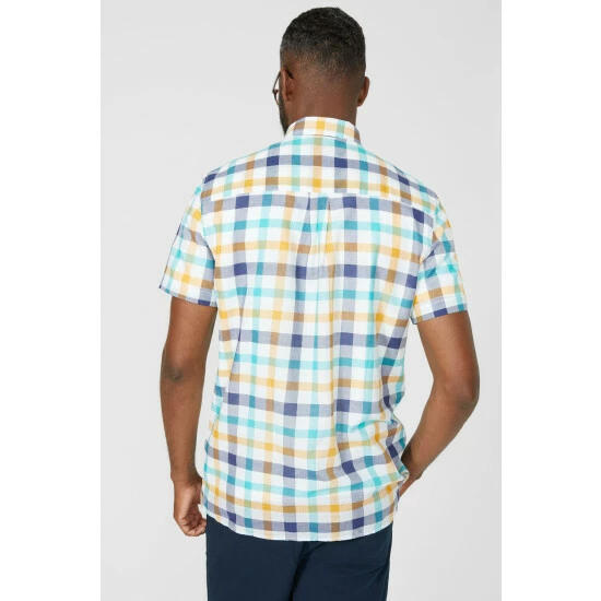 Maine Bright Multicolour Check Shirt For Male 6 Maine Bright Multicolour Check Shirt For Male - Image 4