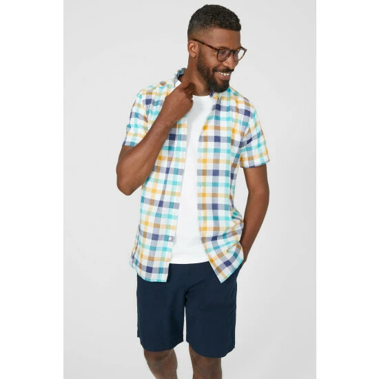 Maine Bright Multicolour Check Shirt For Male 8 Maine Bright Multicolour Check Shirt For Male - Image 6