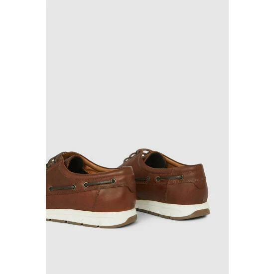 Maine Thorpe Flex Sole Leather Boat Shoe For Male 6 Maine Thorpe Flex Sole Leather Boat Shoe For Male - Image 4