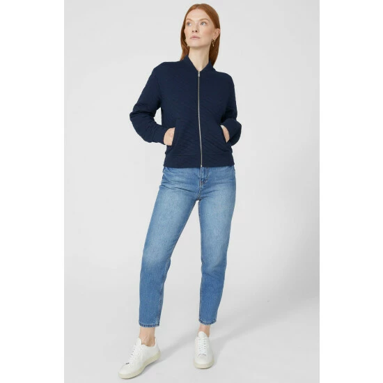 Maine Quilted Jersey Bomber Jacket For Female 7 Maine Quilted Jersey Bomber Jacket For Female - Image 5