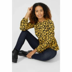 Maine Printed Frill Detail Top For Female 12 Maine Printed Frill Detail Top For Female -Maine New England Shop unnamed file 3001