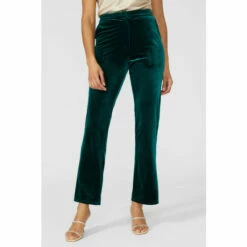 Maine Velvet Tapered Trouser For Female