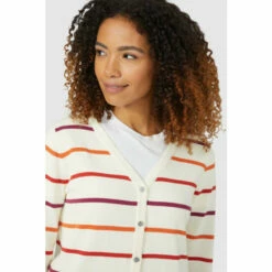 Maine Soft Stripe Button Through Cardigan For Female -Maine New England Shop unnamed file 309