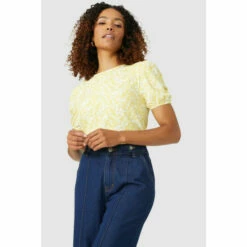 Maine Ditsy Print Scoop Neck Top For Female -Maine New England Shop unnamed file 3125