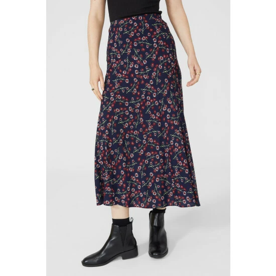 Maine Floral Print Bias Cut Skirt For Female 4 Maine Floral Print Bias Cut Skirt For Female - Image 2