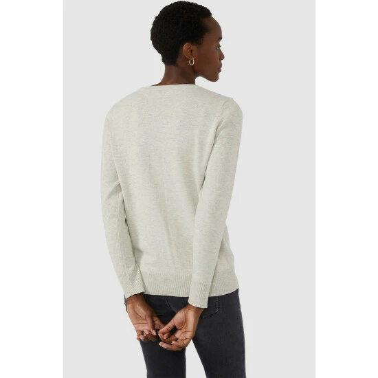 Maine All Over Heart Intarsia Cotton Jumper For Female 5 Maine All Over Heart Intarsia Cotton Jumper For Female - Image 3