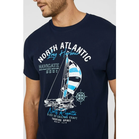 Maine Long Harbour Printed Tee For Male 5 Maine Long Harbour Printed Tee For Male - Image 3