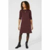 Maine Slash Neck Ponte Tunic Dress For Female