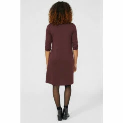 Maine Slash Neck Ponte Tunic Dress For Female -Maine New England Shop unnamed file 3268