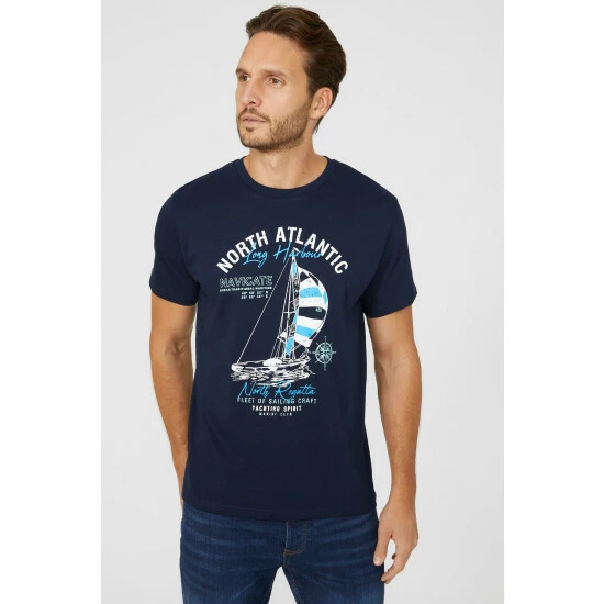 Maine Long Harbour Printed Tee For Male 8 Maine Long Harbour Printed Tee For Male - Image 6