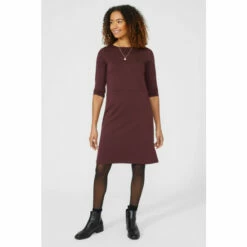 Maine Slash Neck Ponte Tunic Dress For Female -Maine New England Shop unnamed file 3270