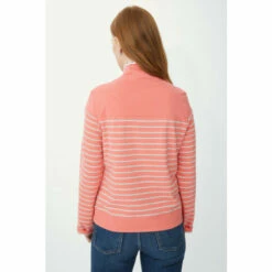 Maine Half Button Striped Sweat Top For Female -Maine New England Shop unnamed file 3359