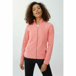 Maine Funnel Neck Zip Through Fleece For Female