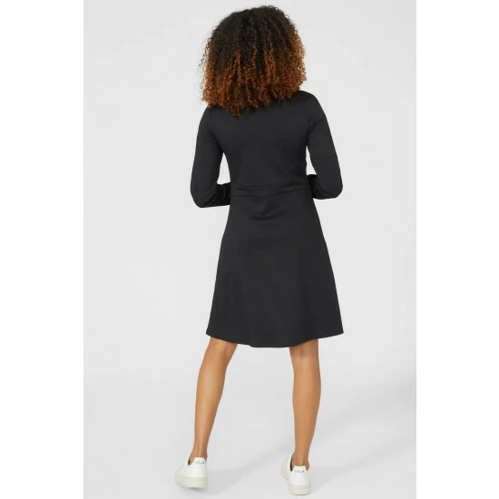 Maine Stripe Cuff Ponte Dress For Female 6 Maine Stripe Cuff Ponte Dress For Female - Image 4