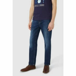 Maine Dark Wash Straight Jean For Male