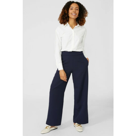Maine Wide Leg Ponte Trousers For Female 3 Maine Wide Leg Ponte Trousers For Female