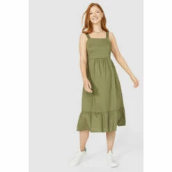 Maine Strappy Tiered Cotton Dress For Female -Maine New England Shop unnamed file 3508