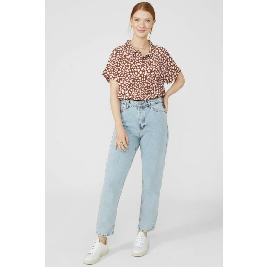 Maine Printed Short Sleeve Shirt For Female 7 Maine Printed Short Sleeve Shirt For Female - Image 5