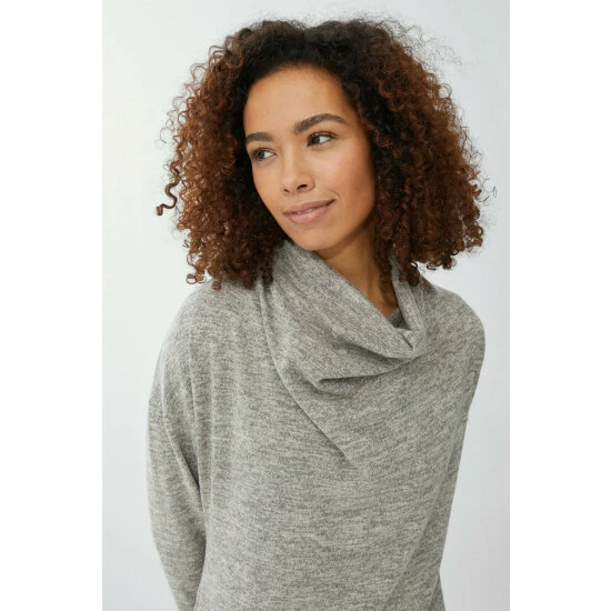 Maine Cowl Neck Knit Jersey Tunic Dress For Female 4 Maine Cowl Neck Knit Jersey Tunic Dress For Female - Image 2