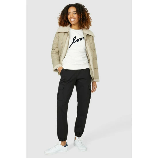 Maine Scoop Neck Love Slogan Sweat For Female 7 Maine Scoop Neck Love Slogan Sweat For Female - Image 5