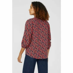 Maine V Neck Button Through Printed Top For Female -Maine New England Shop unnamed file 3608
