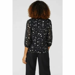 Maine Chiffon Dobby Lurex Blouse For Female -Maine New England Shop unnamed file 3654