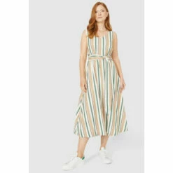 Maine Striped Linen Dress For Female -Maine New England Shop unnamed file 3674