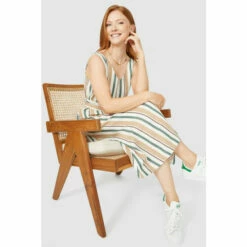 Maine Striped Linen Dress For Female -Maine New England Shop unnamed file 3675