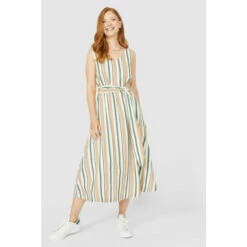Maine Striped Linen Dress For Female -Maine New England Shop unnamed file 3676