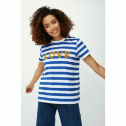 Maine Love Applique Logo Print Stripe T-shirt For Female 14 Maine Love Applique Logo Print Stripe T-shirt For Female -Maine New England Shop unnamed file 3713