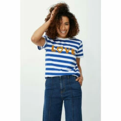 Maine Love Applique Logo Print Stripe T-shirt For Female 17 Maine Love Applique Logo Print Stripe T-shirt For Female -Maine New England Shop unnamed file 3716