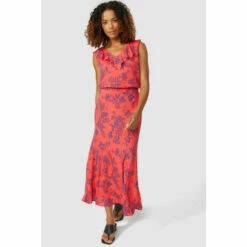 Maine Bias Cut Floral Print Skirt For Female -Maine New England Shop unnamed file 3740