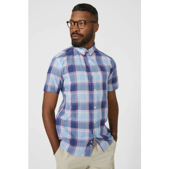 Maine Blush Check Shirt For Male 5 Maine Blush Check Shirt For Male - Image 3