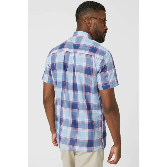 Maine Blush Check Shirt For Male 6 Maine Blush Check Shirt For Male - Image 4