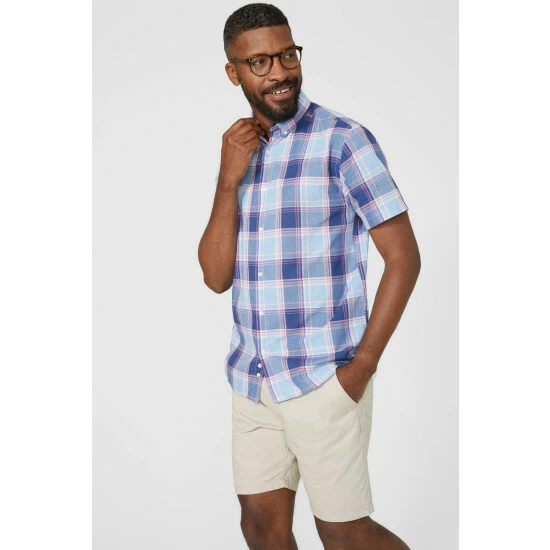 Maine Blush Check Shirt For Male 7 Maine Blush Check Shirt For Male - Image 5