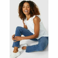 Maine Lace Trim Scoop Neck Vest For Female -Maine New England Shop unnamed file 3753