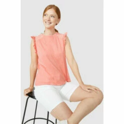 Maine Lace Trim Scoop Neck Vest For Female -Maine New England Shop unnamed file 3755