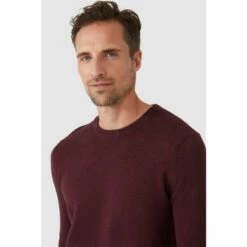 Maine Pure Cotton Crew Jumper For Male