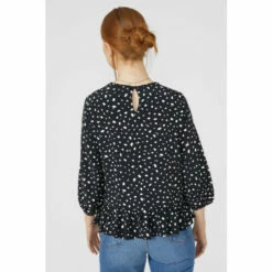 Maine Printed Frill Detail Top For Female -Maine New England Shop unnamed file 3869