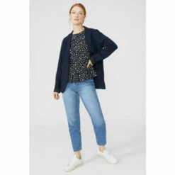 Maine Printed Frill Detail Top For Female -Maine New England Shop unnamed file 3870