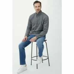 Maine Birdseye Texture Half Zip For Male -Maine New England Shop unnamed file 3913