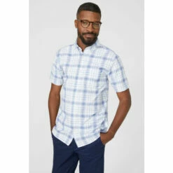 Maine Varigated Check Shirt For Male