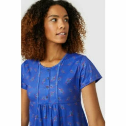 Maine Ditsy Printed Short Sleeve Tunic For Female -Maine New England Shop unnamed file 3946