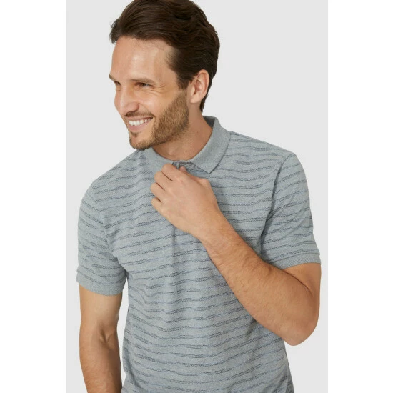 Maine Pique Space Dye Stripe Polo For Male 3 Maine Pique Space Dye Stripe Polo For Male