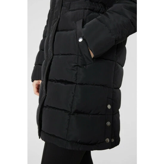 Maine Funnel Neck Quilted Padded Coat For Female 5 Maine Funnel Neck Quilted Padded Coat For Female - Image 3