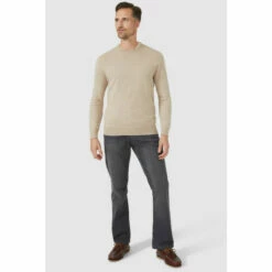 Maine Grey Bootcut Jean For Male