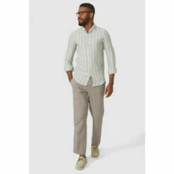 Maine Textured Stripe Shirt For Male -Maine New England Shop unnamed file 4059