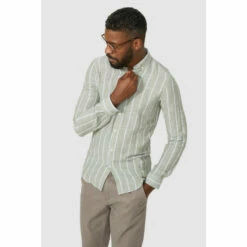 Maine Textured Stripe Shirt For Male -Maine New England Shop unnamed file 4060